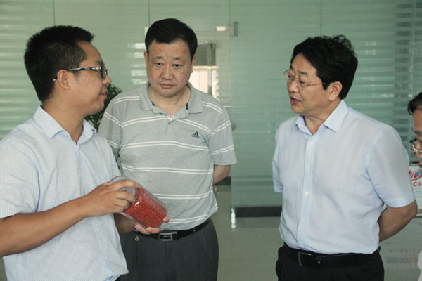 熱烈歡迎河南省科技廳馬世民廳長一行到信陽天意節能技術股份有限公司參觀考察指導工作